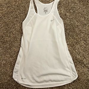 Nike youth white Dri-fit tank